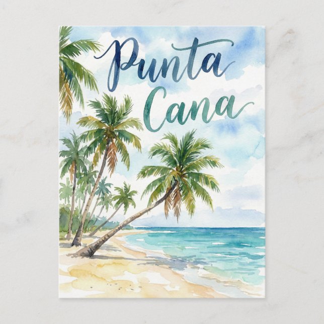 Dominikanska republiken Punta Cana Strand Vykort (Framsida)
