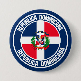 Dominikanska republiken Round Emblem Knapp