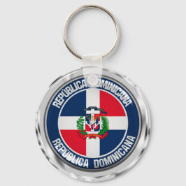 Dominikanska republiken Round Emblem Nyckelring