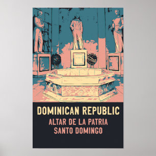 Dominikanska republiken Santo Domingo Altar la Pat Poster