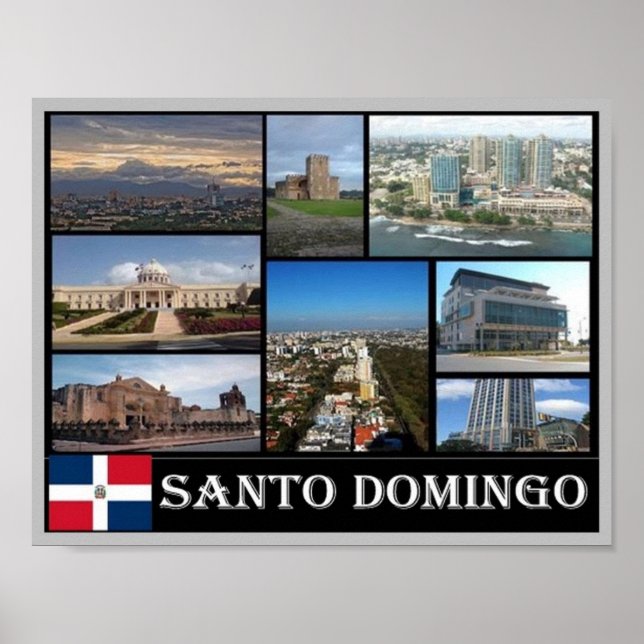Dominikanska republiken - Santo Domingo - Mosaic - Poster (Framsidan)