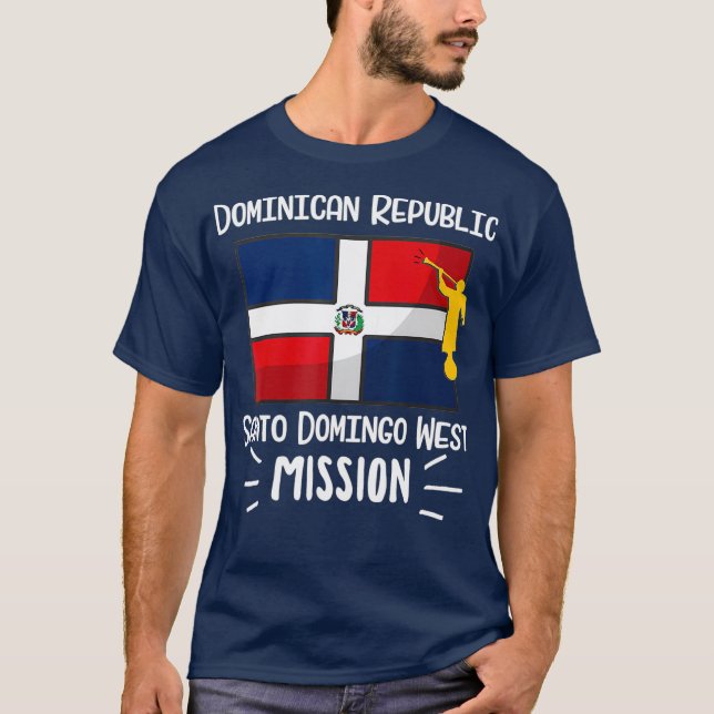 Dominikanska republiken Santo Domingo Väster Mormo T Shirt (Framsida)