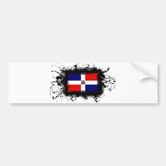 Dominikanska republiken sjunker bildekal (Framsidan)