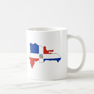 Dominikanska republiken sjunker kartan kaffemugg