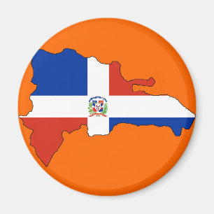 Dominikanska republiken sjunker kartan magnet