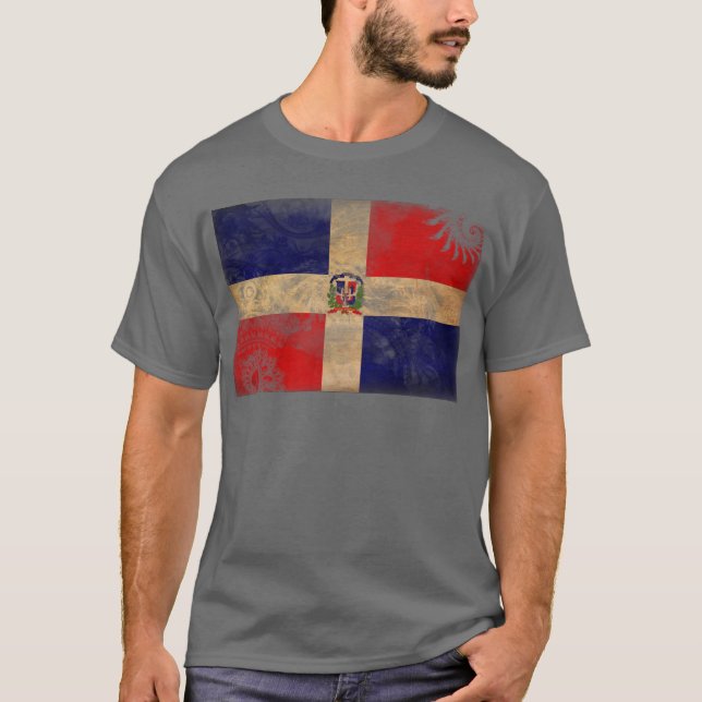 Dominikanska republiken sjunker tee shirt (Framsida)
