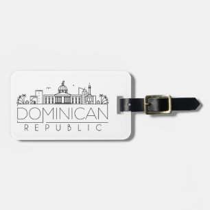 Dominikanska republiken Skyline Luggage Tag Bagagebricka