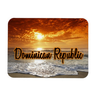 Dominikanska republiken sunset magnet