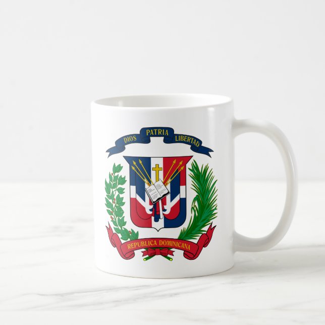 Dominikanska republiken vapensköldmugg kaffemugg (Höger)