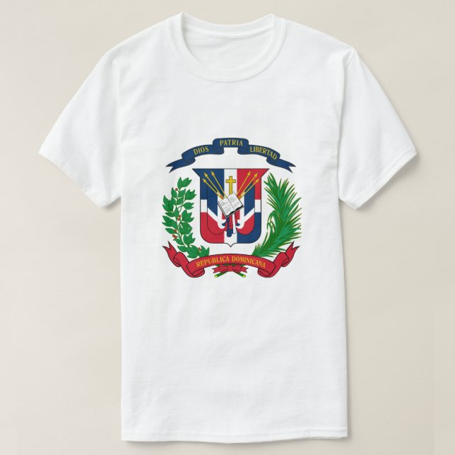 Dominikanska republiken vapensköldT-tröja Tee (Design framsida)