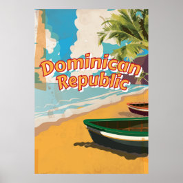 Dominikanska republiken Vintage semester Affisch