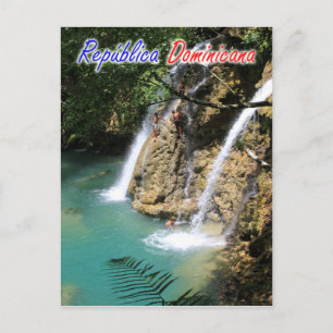 Dominikanska republiken Waterfall Vykort