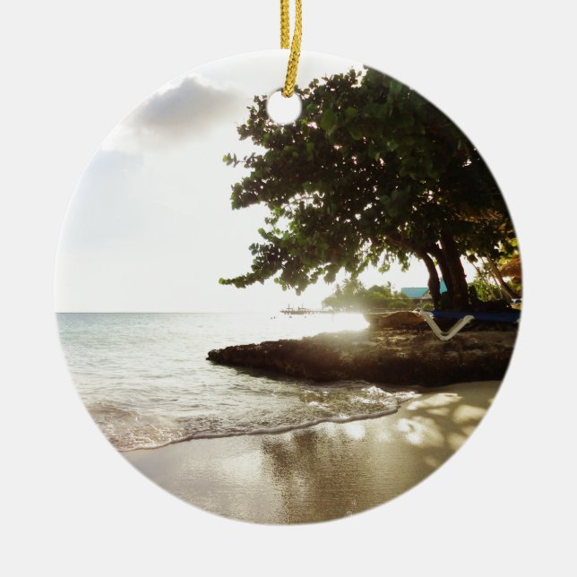 Dominikanska republikenPunta Canta strand Julgransprydnad Keramik (Framsidan)