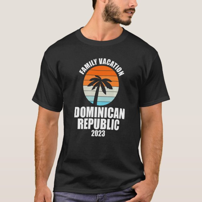 Dominikanska republikens familjevacation 2023 Matc T Shirt (Framsida)