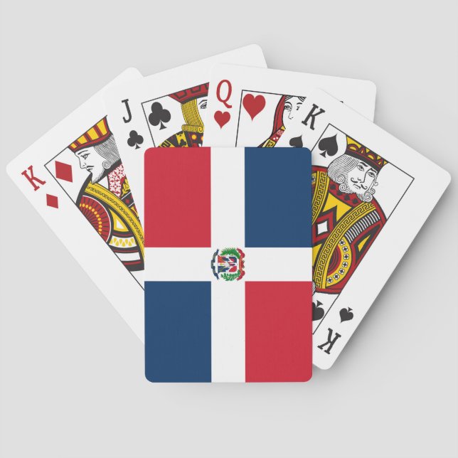 Dominikanska republikens flagga casinokort (Baksidan)