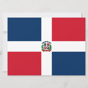 Dominikanska republikens flagga kort