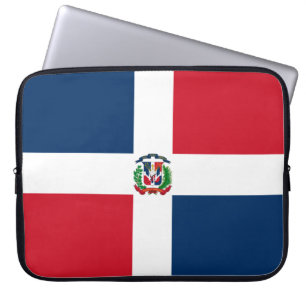 Dominikanska republikens flagga laptop fodral