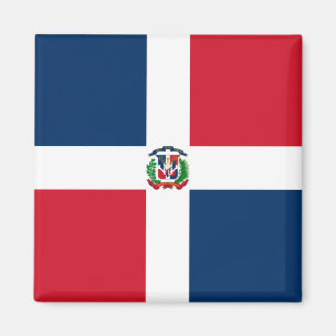 Dominikanska republikens flagga magnet