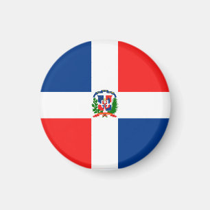 Dominikanska republikens flagga magnet
