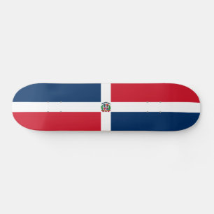 Dominikanska Republikens Flagga Mini Skateboard Bräda 18,5 Cm