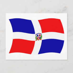 Dominikanska Republikens Flagga Postkort Vykort