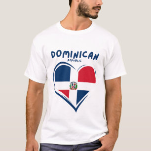 Dominikanska republikens flagga t shirt