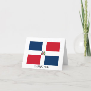 Dominikanska Republikens flagga Tack Kort