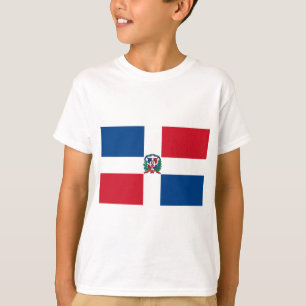 Dominikanska republikens flagga tee shirt