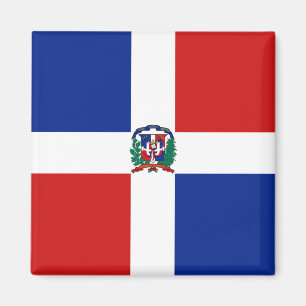 Dominikanska Republikens flaggmagnet Magnet