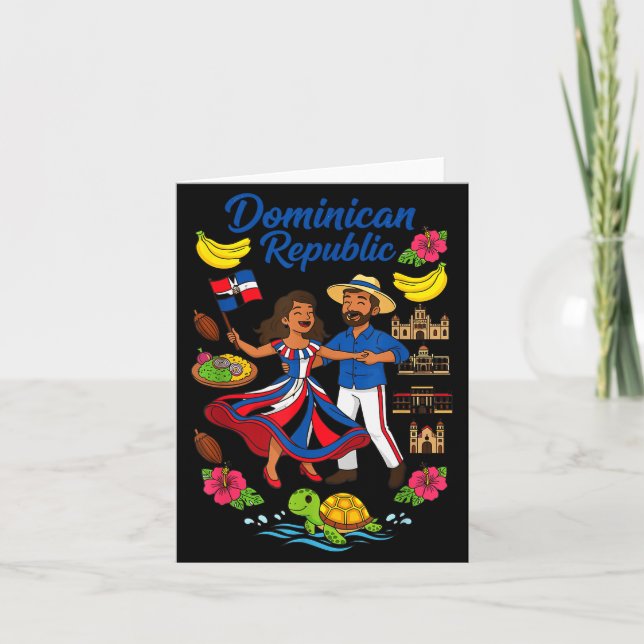 Dominikanska Republikens Kultur Dans Resor  Kort (Framsida)
