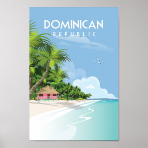 Dominikanska republikens reseaffisch poster