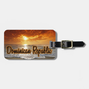 Dominikanska republikens sunset-bagagetagg bagagebricka
