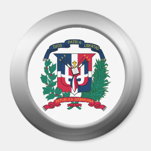 Dominikanska republikenvapensköld magnet