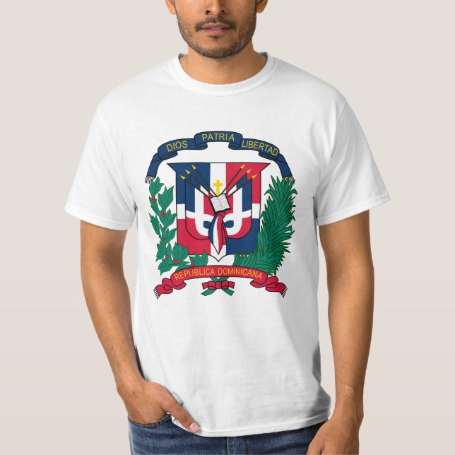 Dominikanska republikenvapensköldskjortor t-shirt (Framsida)