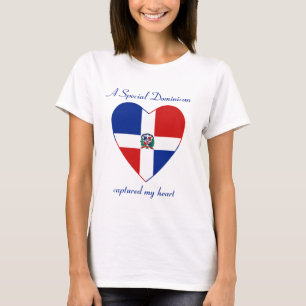 Dominikantekniker. FlaggaälsklingT-tröja T-shirt