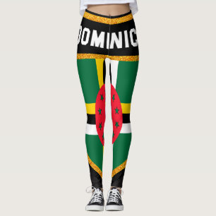 Dominikisk flagga leggings