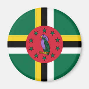 Dominikisk flagga magnet