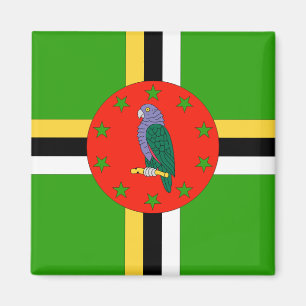 Dominikisk flagga magnet