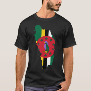 Dominikisk flaggakarta DM Tee