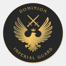 Dominion Imperial Guard round Stickers Runt Klistermärke