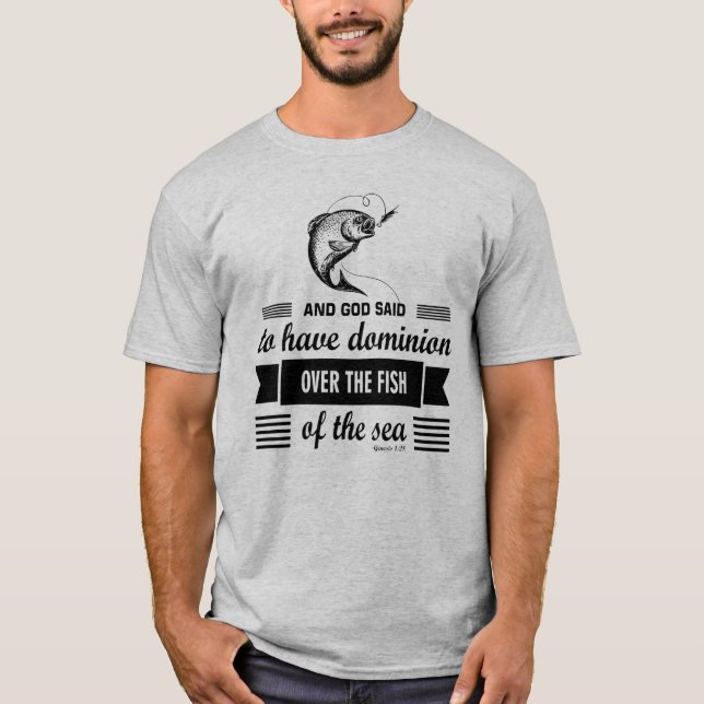 Dominion över havsfisken t shirt (Framsida)