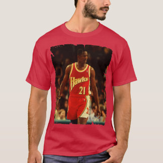 Dominique Wilkins Vintage Design of Basketball 3 T Shirt