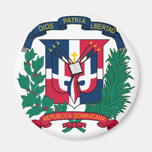 dominiskt republikemblem magnet