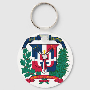 dominiskt republikemblem nyckelring