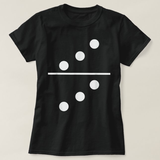 Domino 3 and 3 Matching Halloween Group Costumes 3 T Shirt (Design framsida)
