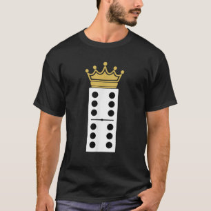 Domino 6 och 6 Kung matchande Costume Dubbla 6 spe T Shirt
