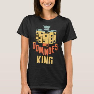 Domino Älskare Dominoes Kung Dominos Player Hobby  T Shirt