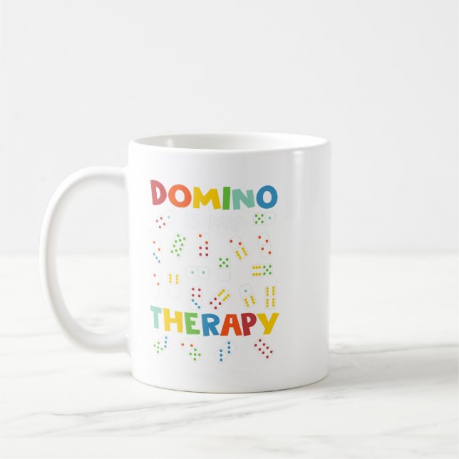 Domino är My Therapy Dominoes Master Game Players Kaffemugg (Vänster)
