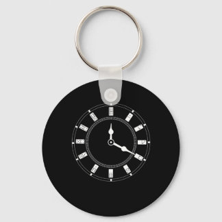 Domino Clock Dominoes Tiles Puzzler Game Gift Nyckelring