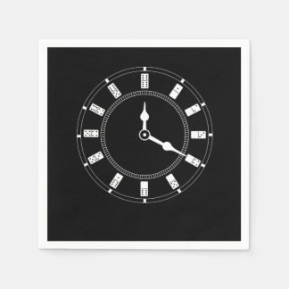 Domino Clock Dominoes Tiles Puzzler Game Gift Pappersservett